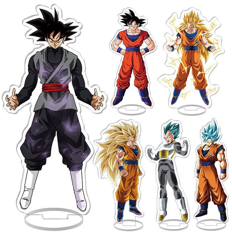 Desk Accessories - ドラゴンボールの可愛いアクリルスタンド。2Dの日本の漫画風デザインで、学生向けの卓上飾りやアニメグッズとして最適。卸売も可能です。