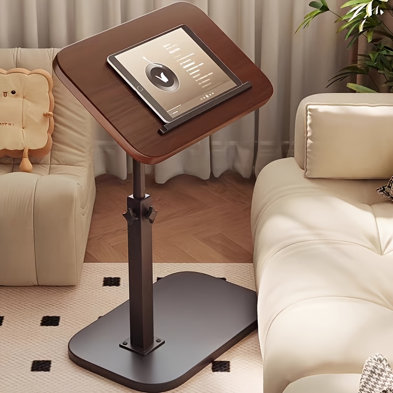 ブラックウォールナット製スイベルノートパソコンデスク、高さ調 - Office Furniture のレビューと価格