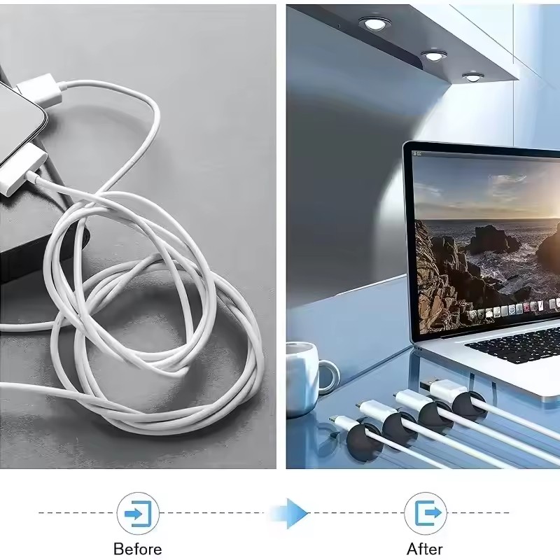 5個入り/50個入り ミニケーブル巻き取り式収納ケース US - Desk Accessories のレビューと価格