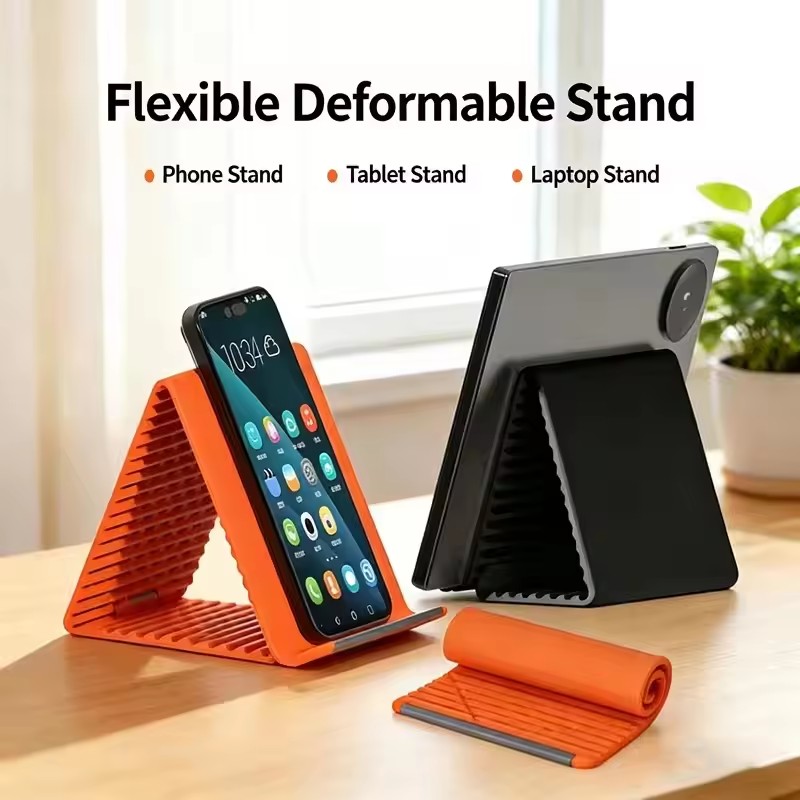 怠惰な人でも使える、持ち運び可能なスマートフォンスタンド。シ - Desk Accessories のレビューと価格
