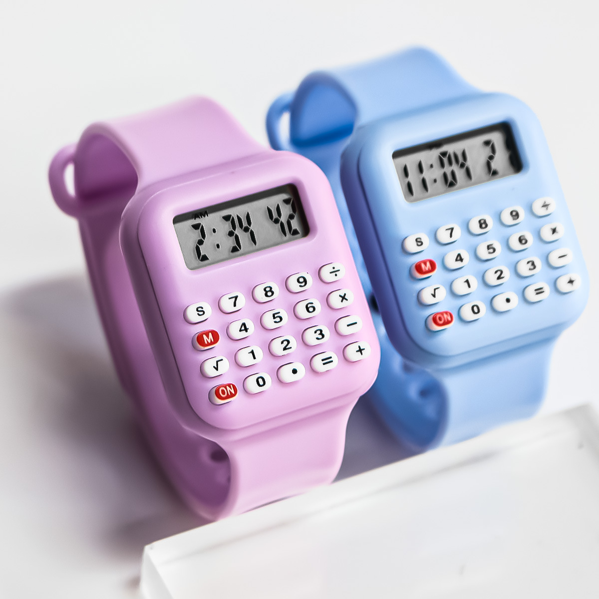 新しい電子計算機子供用腕時計女の子用ラバーストラップ子供用デ - Scientific Calculator For Secondary School のレビューと価格