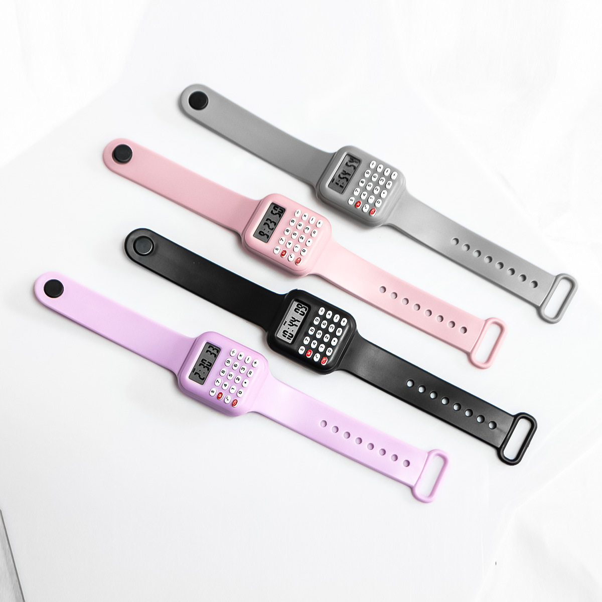 新しい電子計算機子供用腕時計女の子用ラバーストラップ子供用デ - Scientific Calculator For Secondary School のレビューと価格