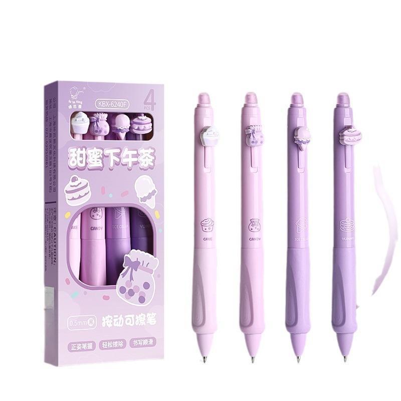 4本または6本入り、消せるジェルボールペンセット。0.5mm - Retractable Eraser Pen Click のレビューと価格