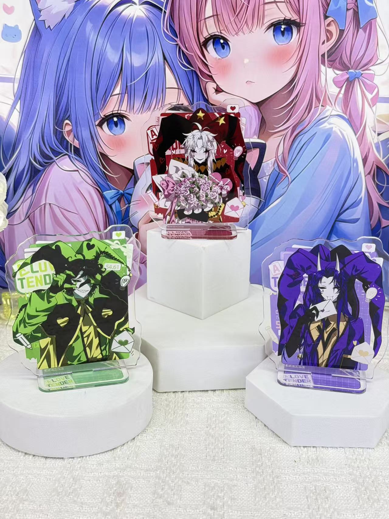 アニメのアクリル製スタンド、かわいいキャラクターのディスプレ - Desk Accessories のレビューと価格